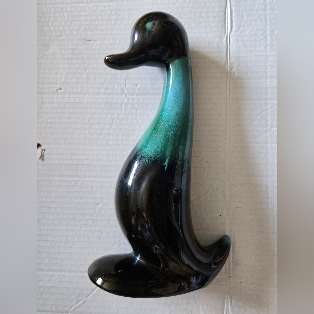 Vintage Blue Mountain Pottery Large Duck Figurine 11.25”